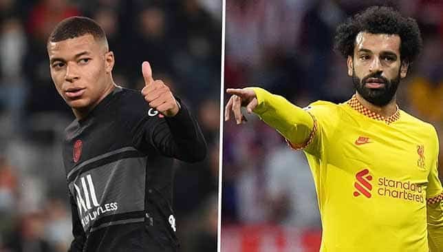 محمد صلاح وكيليان مبابي (جول)