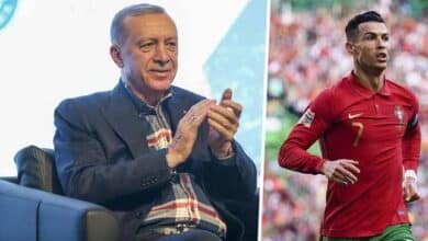 كريستيانو رونالدو ورجب طيب أردوغان (غيتي)