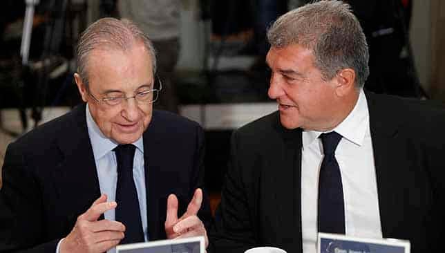 فلورينتيو بيريز وخوان لابورتا الكلاسيكو (غيتي)