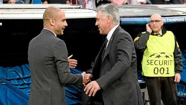 موعد مباراة ريال مدريد ومانشستر سيتي (غيتي)