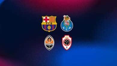 جدول مباريات برشلونة في دور مجموعات دوري أبطال أوروبا