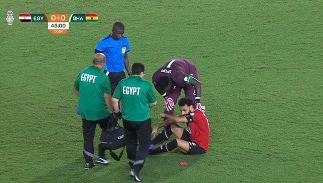 إصابة محمد صلاح (غيتي)