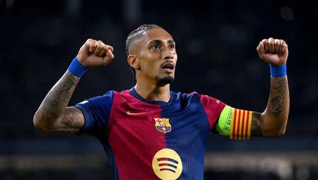 جدول مباريات برشلونة المتبقية في دوري أبطال أوروبا 2024-2025.. الترتيب والقنوات الناقلة