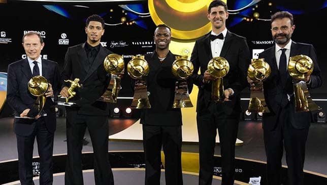 ريال مدريد يسيطر على نصف جوائز جلوب سوكر 2024 (غيتي)
