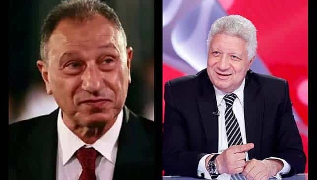 مرتضى منصور ومحمود الخطيب (غيتي)