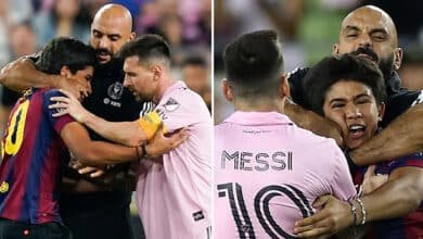 ياسين شيوكو وليونيل ميسي (غيتي)