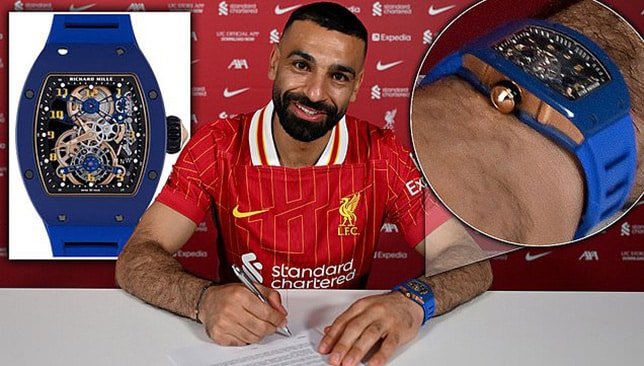 ساعة محمد صلاح الفاخرة (ديلي ميل)