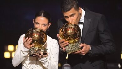 أيتانا رودري الفائزين بالكرة الذهبية 2024 للرجال والسيدات (غيتي)