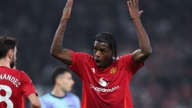 مدافع مانشستر يونايتد الشاب آيدن هيفن (غيتي)