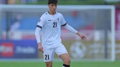 اللاعب العراقي حيدر عبد الكريم (غيتي)