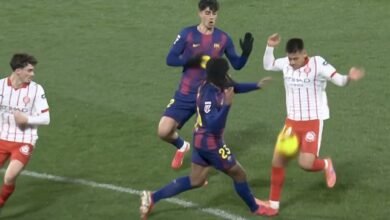 برشلونة يسقط بقرار تحكيمي مثير للجدل ضد جيرونا (غيتي)