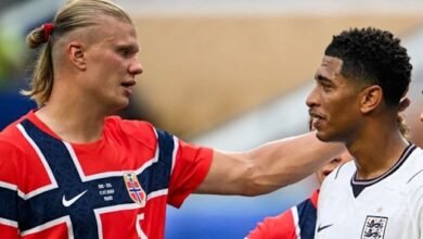 جود بيلينغهام وإيرلينغ هالاند (غيتي)
